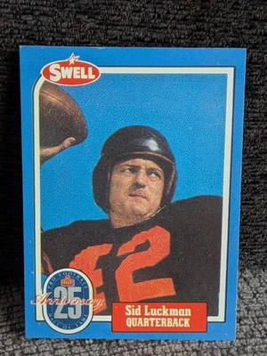 Sid Luckman - 1988 Hall of Fame BLUE #72 RARE Chicago Bears / Columbia - Image 1 of 2