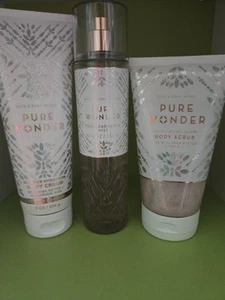 Bath & Body Works Pure Wonder Fragrance Body Mist, Body Cream & Body Scrub - Picture 1 of 1