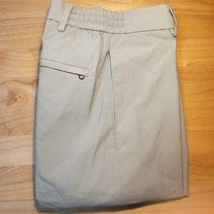 UNIQLO x Theory Pants S Elastic Waist Side Pockets Poly/Cotton Collab Used - Picture 1 of 3