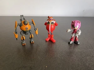 Sonic The Hedgehog Prime Collectible Figures (Lot of 3) Amy Dr Eggman Eggforcer - Picture 1 of 8