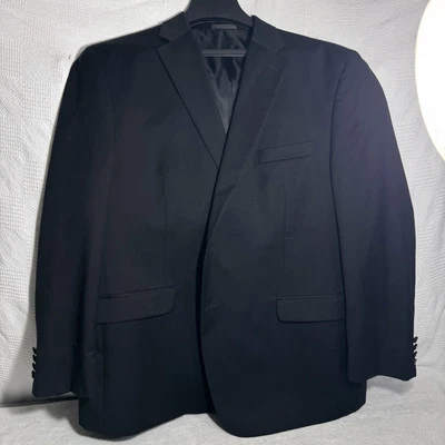 CHAPS MENS BLACK BLAZER 100% WOOL Size 48 R. EUC - Image 1 of 4
