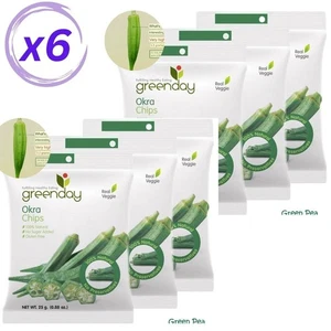 Greenday Crispy Roselle 6×25g – Tasty Healthy High-Fiber Low-Sugar Snack - Picture 1 of 9