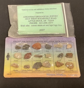 Education Minerals Gesteine Proben Sammlung & Arkansas Gestein & Mineralien - Bild 1 von 5