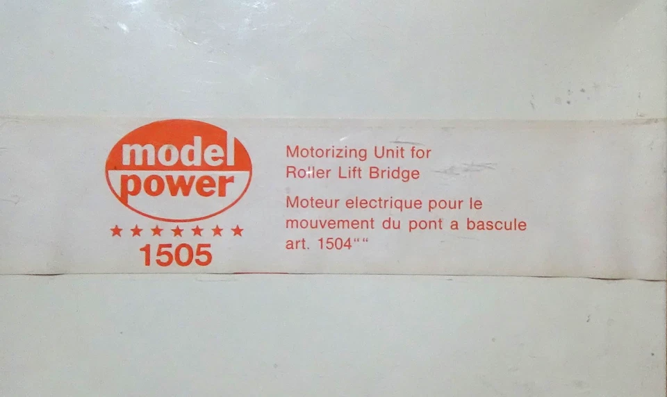 MODEL POWER 1505 MOTORIZING UNIT FOR BASCULE ROLLER LIFT BRIDGE 1504 - Image 1 of 1