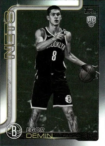 2025-26 Topps #208 Egor Dëmin Blackout - Imagen 1 de 2