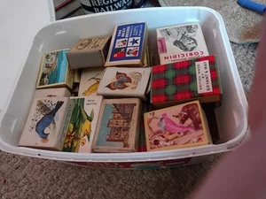 Mixed Job Lot Of Empty Vintage Matchboxes. Mixed Designs. - Picture 1 of 5