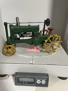 Tractor John Deere vintage de hierro fundido sin estilo de 12 pulgadas - Imagen 1 de 5