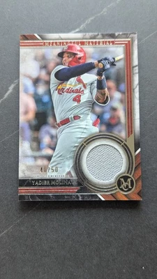 2022 Topps Museum Collection Meaningful Material Relics Yadier Molina /50 - Image 1 of 4