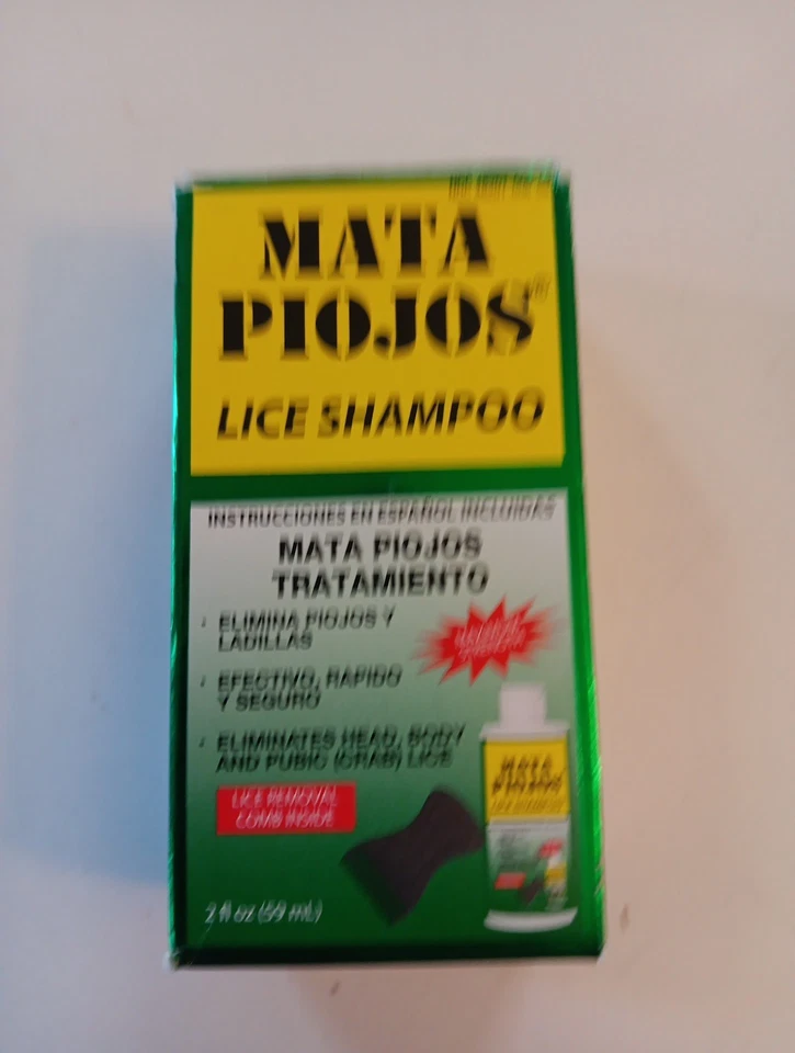 CHAMPÚ PARA TRATAMIENTO DE PIOJOS MEDICADOS MATA PIOJOS, 2 FL. OZ.  Exp. 06/2027 Foto 1 de 4