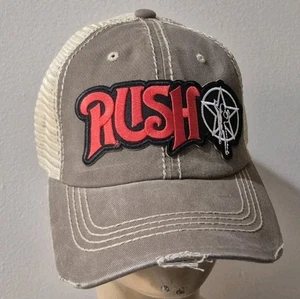 Baseballmütze Rush Truckermütze abgenutzt khaki & Netz RUSH BAND MUSIKMÜTZE - Bild 1 von 18