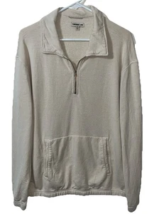 Toad & Co Unisex 1/4 Zip Pullover M Hanf Bio Mischung Atmungsaktiv Haferflocken Preppy - Bild 1 von 9