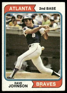 1974 Topps Dave Johnson Atlanta Braves #45 - Foto 1 di 2