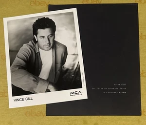 VINCE GILL 1993 LET THERE BE LIGHT ALBUM NATALE PRESS KIT IN FOLDER + FOTO - Foto 1 di 2