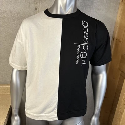 Gossip Girl The TV SERIES Women's Sz XL Sleepwear Top Black and White Spellout - Image 1 of 4