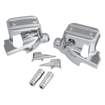 For Harley-Davidson Road King 14-16 Chrome Brake & Clutch Control Dress-Up Kit - Image 1 of 2