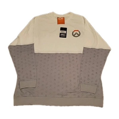 Camiseta masculina oficial Overwatch manga longa grande cinza outdoor, Blizzard Enter - Imagem 1 de 4