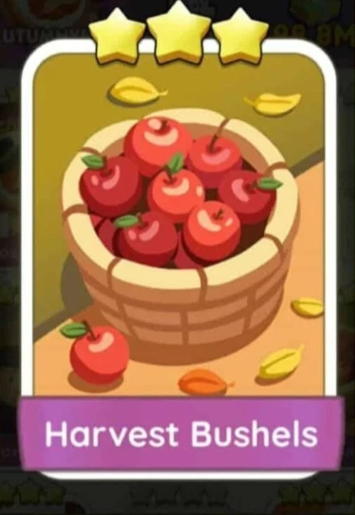 1x Harvest Bushels - 🎲 Monopoly Go Digital Sticker TRADE CARD - Image 1 of 1