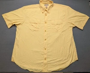 Duluth Trading Co Armachillo Button Up Shirt Men's 2XL Nylon Style 13263 Yellow  - Picture 1 of 12