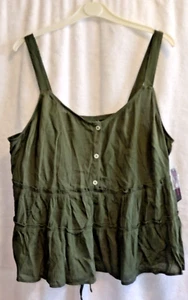 NEW Jr's Women's cute Green Top Junior's size XXL (19) NO BOUNDARIES - Picture 1 of 3