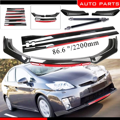 For Toyota Prius Front Bumper Lip Spoiler Splitter /Side /Skirt Body Foto 1 de 4