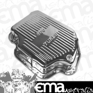 Aeroflow AF1825-3001 Th400 Deep Transmission Pan Chrome W/ Drain Plug 3" Deep - Picture 1 of 3