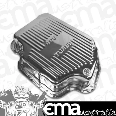 Aeroflow AF1825-3001 Th400 Deep Transmission Pan Chrome W/ Drain Plug 3" Deep - Image 1 of 3