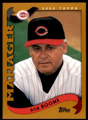 2002 TOPPS #304 BOB BOONE CINCINNATI REDS - Image 1 of 2