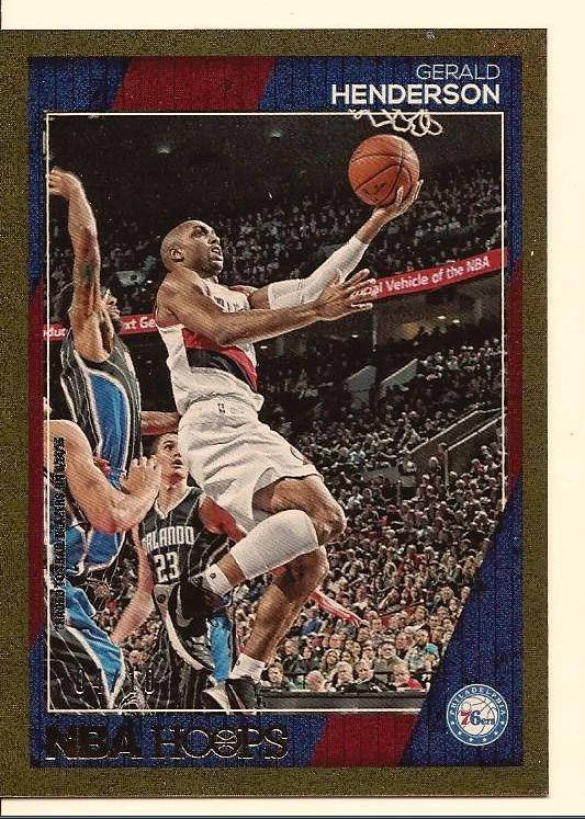 GERALD HENDERSON 2016-17 PANINI NBA HOOPS GOLD PARALLEL /10 - Image 1 of 1