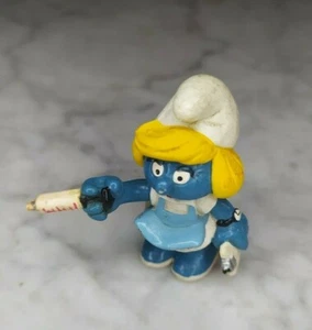 PUFFO Smurf Schlumpf 20139 PUFFETTA INFERMIERA MADE IN HONG KONG ANNI 80 - Foto 1 di 1
