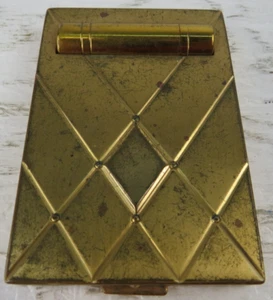 Polvo rubor lápiz labial compacto vintage Art Deco BOURJOIS noche en París 1940-50 - Imagen 1 de 11