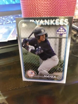 Brando Mayea Rookie MLB RC New York Yankees 2023-2024  - Image 1 of 2