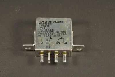 FCA-125-10 Struthers-Dunn Relay 25A SPDT Polarized 28VDC 115VAC M6106/19-010  - Image 1 of 3