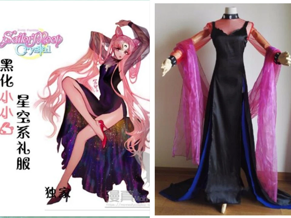  Princesa Usa Akabi, Miss Serenity Tsukino Usaki Vestido Cosplay"6 Foto 1 de 4