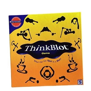Thinkblot Game Rorschach Test Ink Blots Finding Party Game Complete Mattel 2000 - Picture 1 of 2