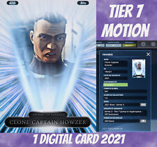 Topps Star Wars Clone Captain Howzer Motion Tier 7 Vip Lightspeed 2021 Digital