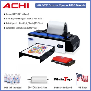 A3 DTF 1390 Printer Direct to Film T-shirt DIY Printer For Home Business & Oven - Picture 1 of 14