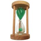 Wood Round Frame Sand Timer Hourglass for Kids Gift Home Decor Green 12min