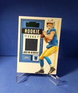 Parche de boleto de novato Panini Contenders 2020 Justin Herbert rsv-jhe Chargers - Imagen 1 de 2