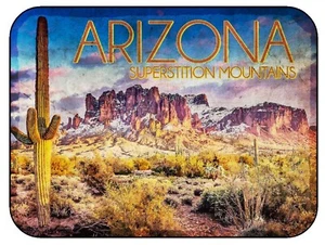 Arizona Superstition Mountains mit Schnee Kühlschrankmagnet - Bild 1 von 1