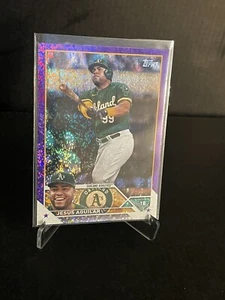 2023 Topps Series 2 Purple FoilBoard Jesús Aguilar #'d 596/799 Oakland Athletics - Foto 1 di 6