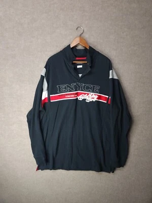 Vintage Y2K ENYCE Hip Hop Long Sleeve Polo Embroidered Patches XL Tall - Image 1 of 4