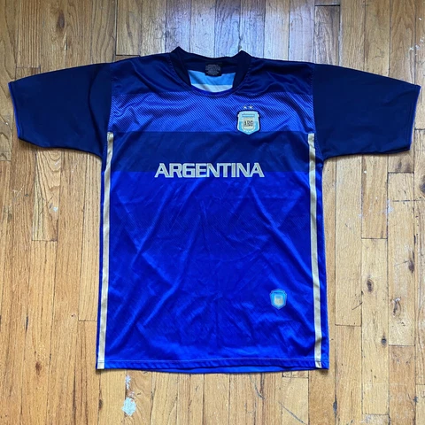 DRAKO Shirt Mens One Size Blue Argentina Polyester Soccer Football Jersey Cover