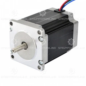 Motor paso a paso Stepperonline Nema23 2Nm 57x76mm 2.8A 0.25" eje 4 hilos CNC - Imagen 1 de 5