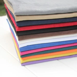 1M Faux Suede Fabric Suedette Premium Material Crafts Cloth Car Upholstery Solid - Picture 1 of 18