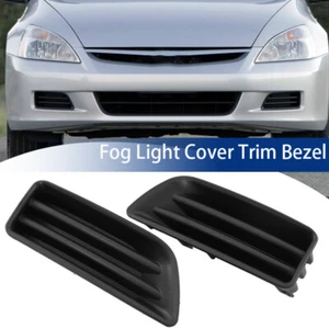 New Pair Of Front Bumper Fog Light Cover Grille Bezel For Honda Accord 2006-07 - Picture 1 of 11