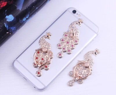 Suporte suporte anel telefone celular Lilidreamstore 360 rotação cristal suporte-pavão - Imagem 1 de 4