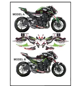 AUFKLEBER Z900 SBK TRIBUTE GREEN WHITE 2020 - KOMPATIBLES KIT - Bild 1 von 1