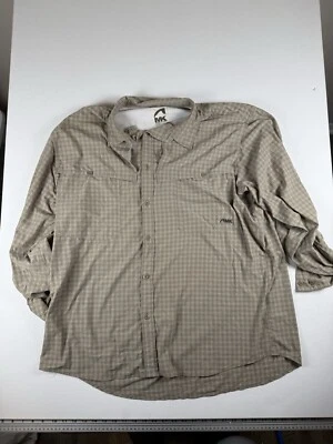 Mountain Khakis Shirt Mens 2XL Brown Plaid Short SleeveFishing Outdoors Hiking - Image 1 of 4