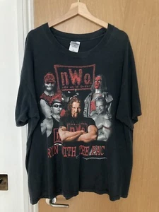 Vintage 90s WCW NWO WOLF PACK Wrestling T Shirt XL - RARE - Picture 1 of 5