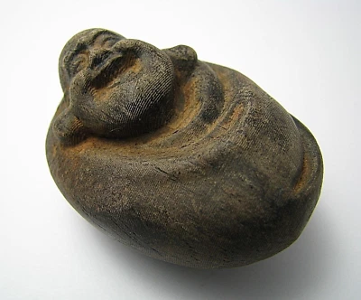 FIGURA MINIATURA BUDA CHINO ORIENTAL FIGURA "Buda Riendo" Asia China Foto 1 de 4